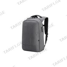 KINGSONS Anti Theft Commuter Backpack With USB Charger 15.6" Grey ნოუთბუქის ჩანთა