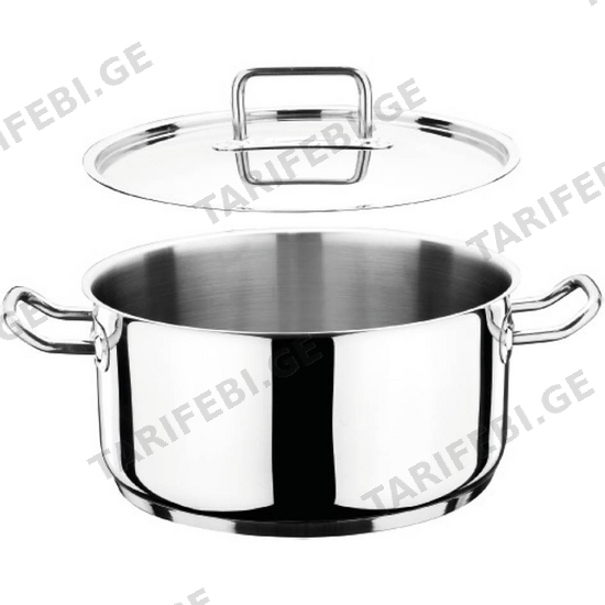 ქვაბი მეტალის HORECA ვერცხლისფერი 32x7.4სმ 6ლ 3TVCLK0032001  25579 Hascevher