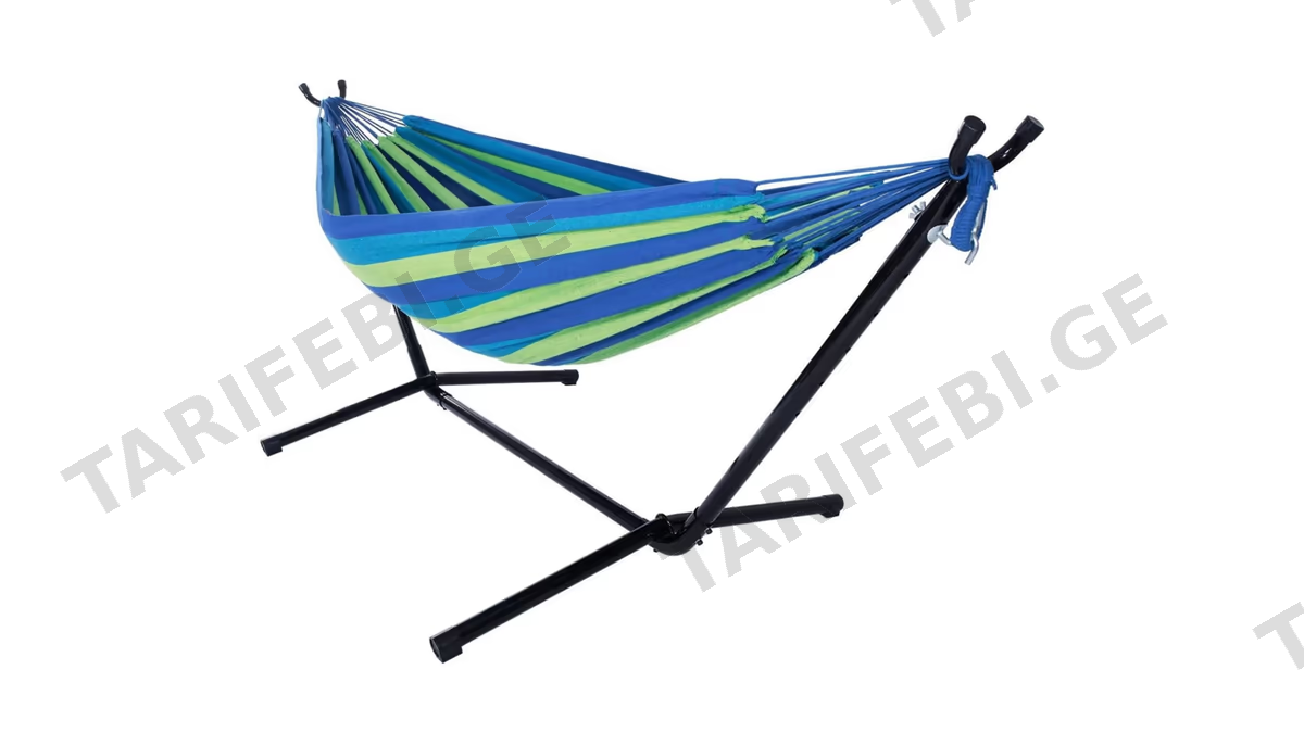 ჰამაკი+სადგამი OEM SC-605 BLUE, 200Kg, Outdoor, Hammock