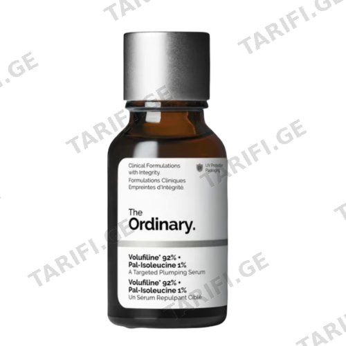 ორდინარი - სახის შრატი ბუნებრივი ფილერი Volufiline 92% + Pal-Isoleucine 1% 15მლ