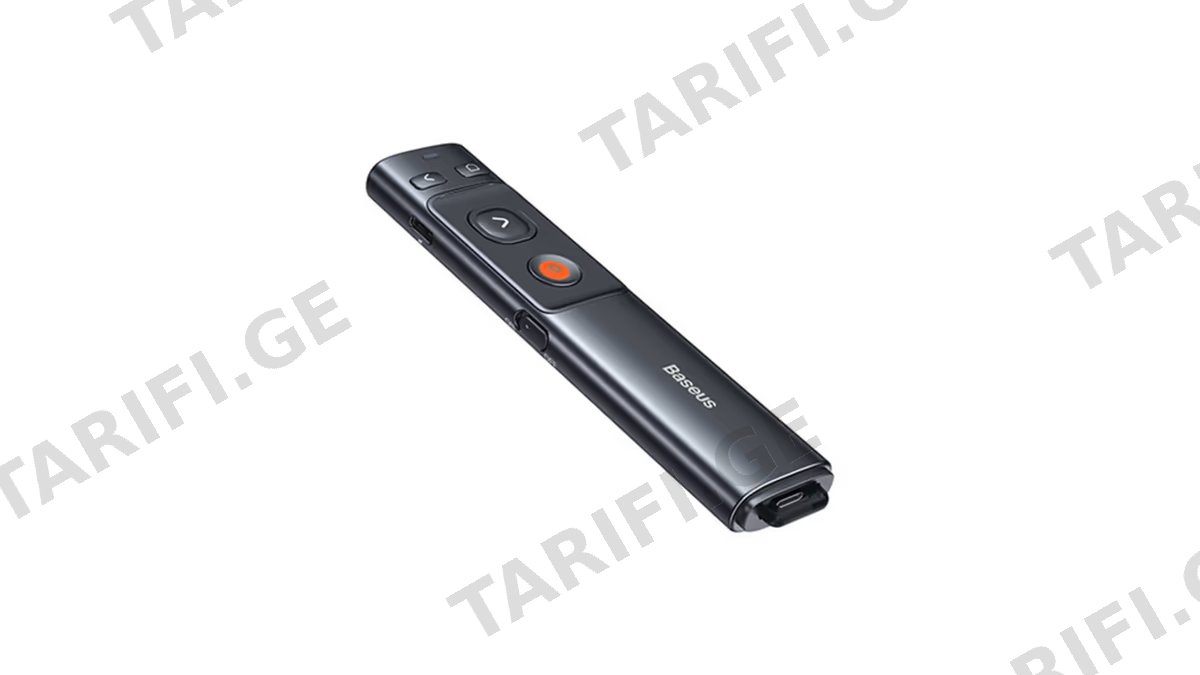 Baseus Orange Dot Wireless Presenter with Green Laser rechargable WKCD010013
