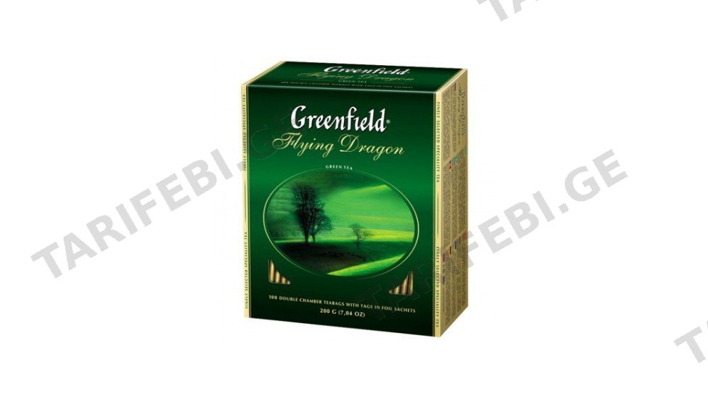 Greenfield მწვანე ჩაი ფლაინგ დრაგონ 100ც