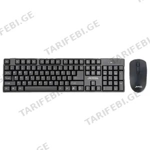 Jedel WS736 WL Office Keyboard Mouse Combo Black