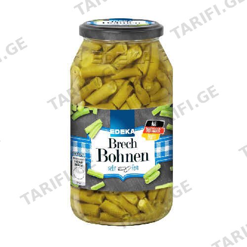 კონსერვირებული მწვანე ლობიო /EDEKA/ 600გრ