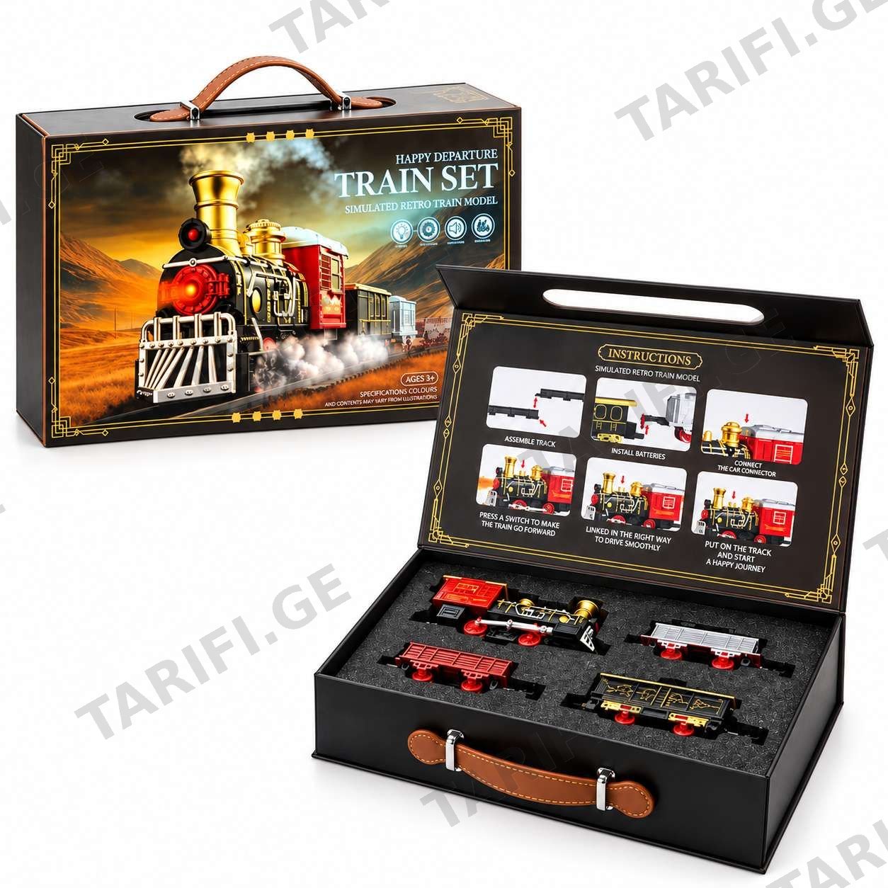 Classic Train (GIFT BOX) - სათამაშო მატარებელი