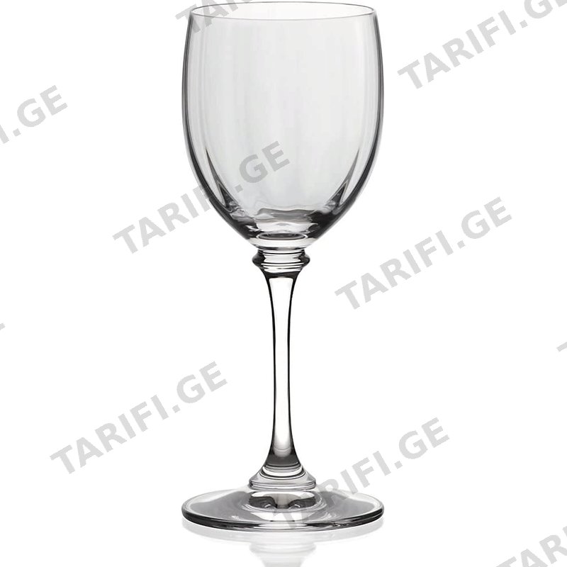 მინის ღვინის ჭიქა (290 ML, 6 PCS)