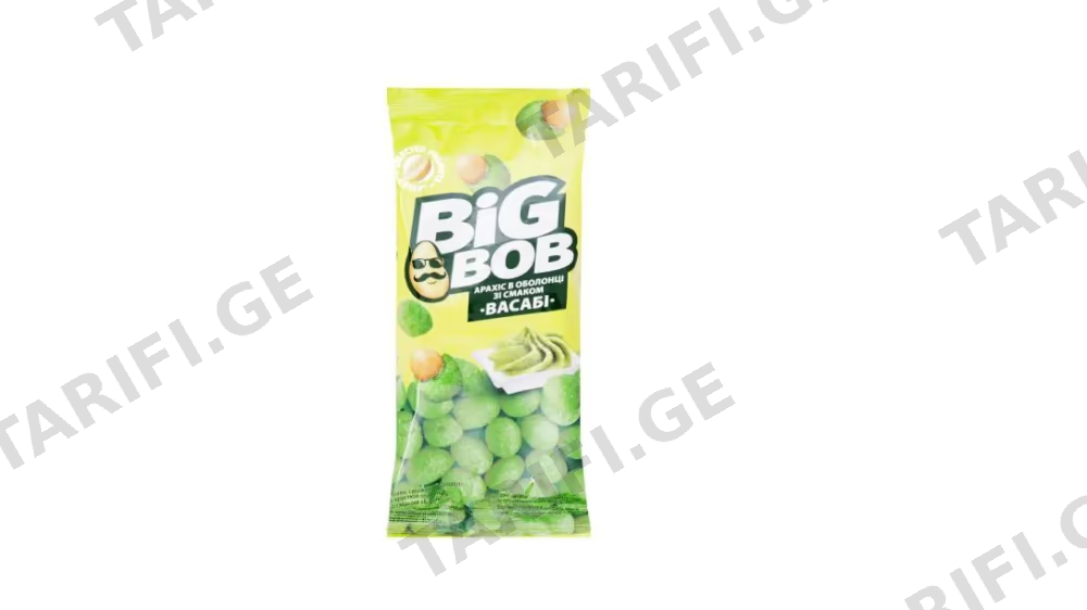 არაქისი "BIG BOB" ვასაბის არომატით 50/60 გრ