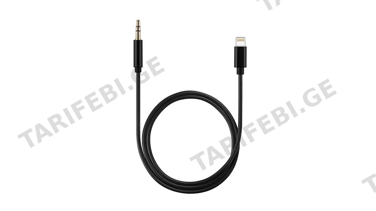 JH-023 Lightning AUX 3.5mm კაბელი (0231)