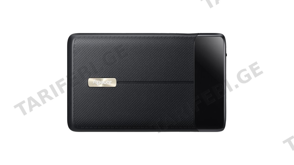 Apacer 1TB USB 3.1 HD (AP1TBAC731B-1) Black მყარი დისკი წყალგაუმტარი (7041)