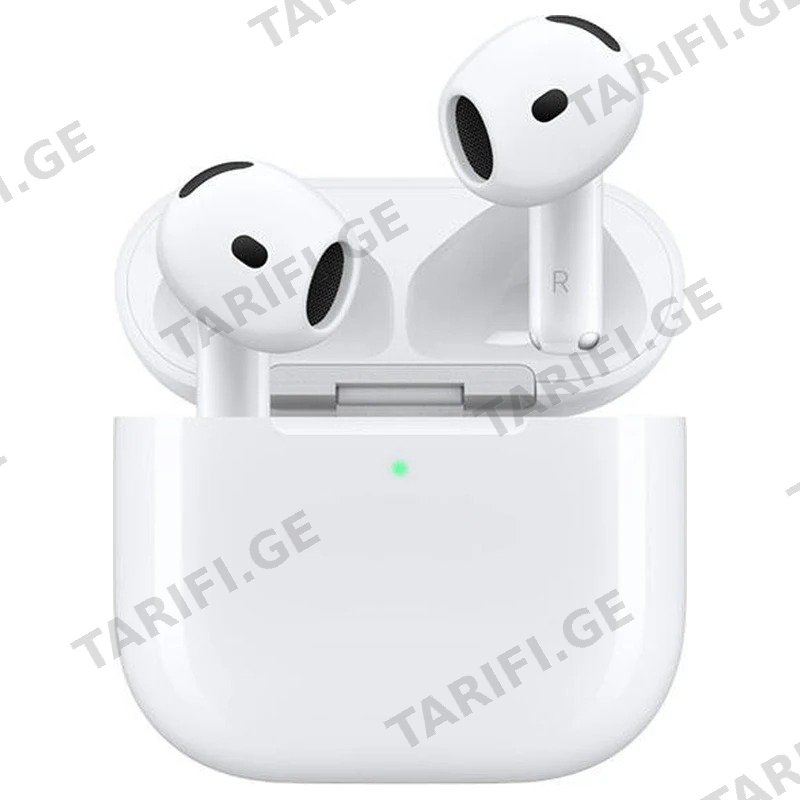 უსადენო ყურსასმენი APPLE AIRPODS 5 MKFT4 უსადენო დამტენის ქეისით, თეთრი White