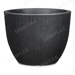 ქოთანი პლასტმასის Scheurich 30/295 Stony black