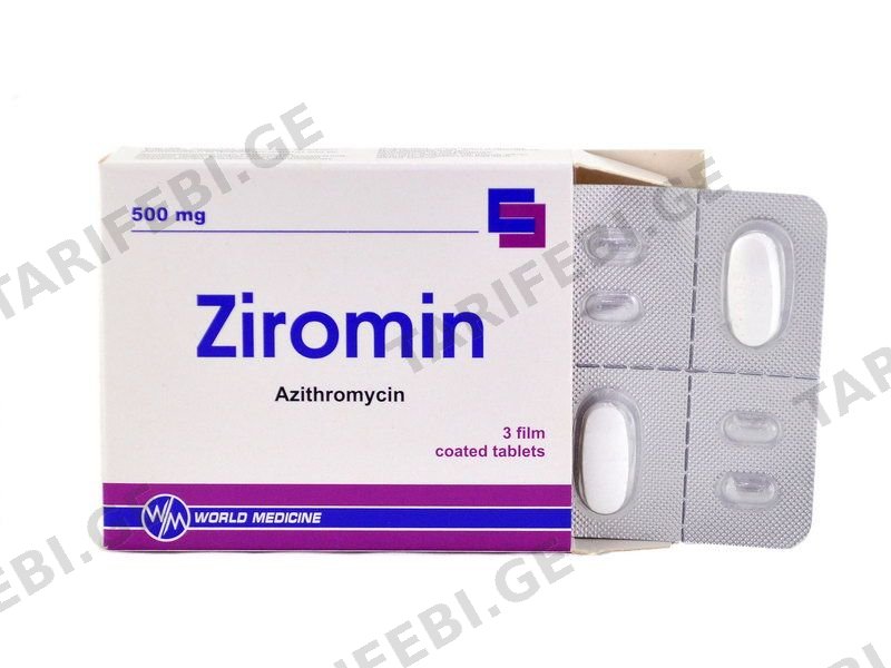 ზირომინი - Ziromin 500მგ 3ტაბლეტი