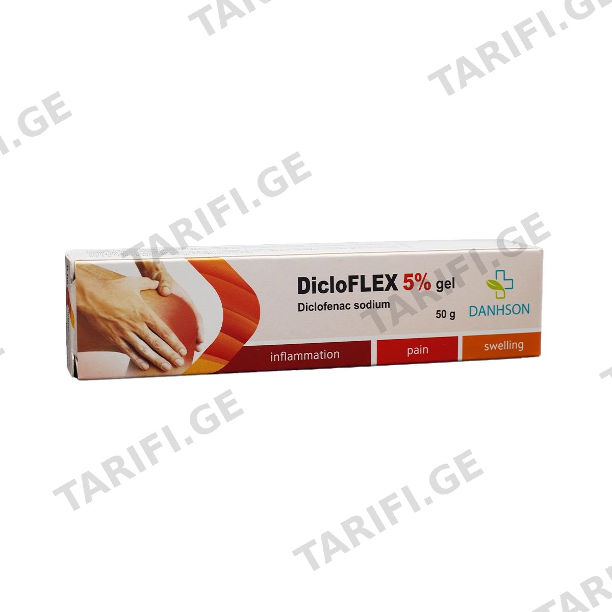 დიკლოფლექსი - Dicloflex გელი 5% 50გ