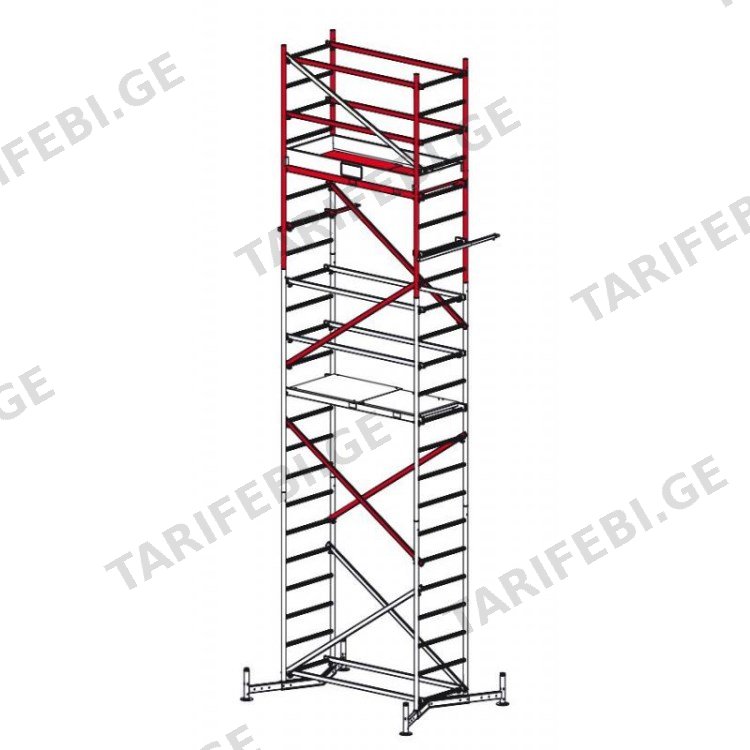 ხარაჩო ალუმინის Krause Climtec 2 710154 7 მ