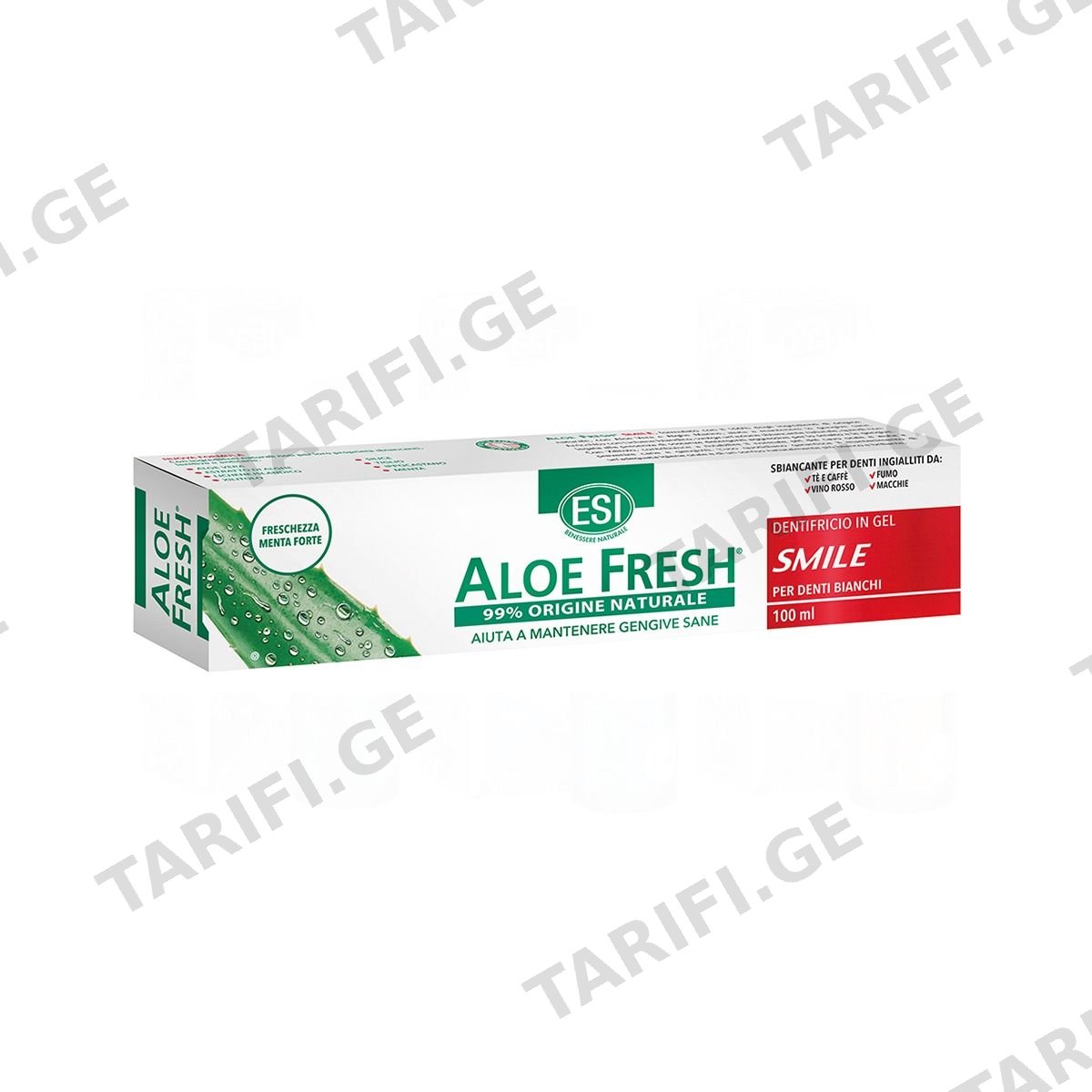კბილის პასტა სმაილი Aloe Fresh 100 მლ ესი - ESI
