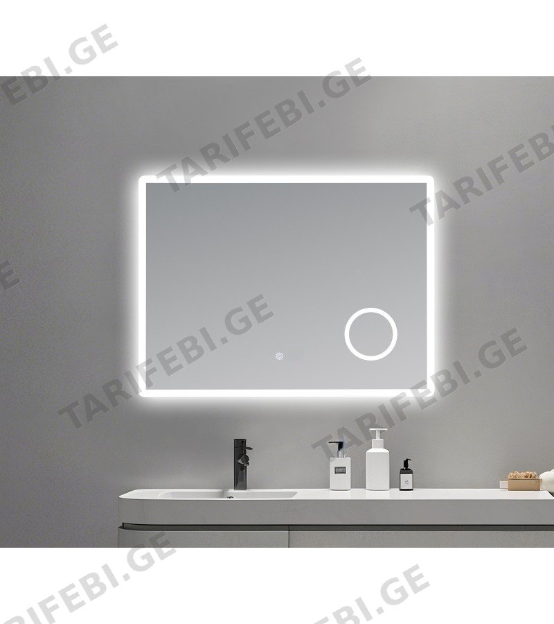 სარკე LED განათებით 80*50 Touch Switch #NC061 5000K