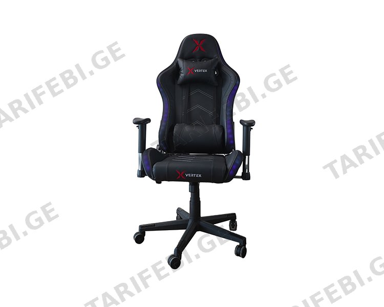 გეიმერული სავარძელი Vertex Illidan Gaming Chair RGB Black PU