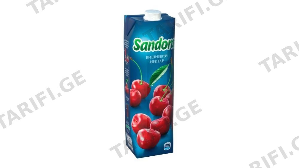 Sandora წვენი ალუბალი 0.97მლ