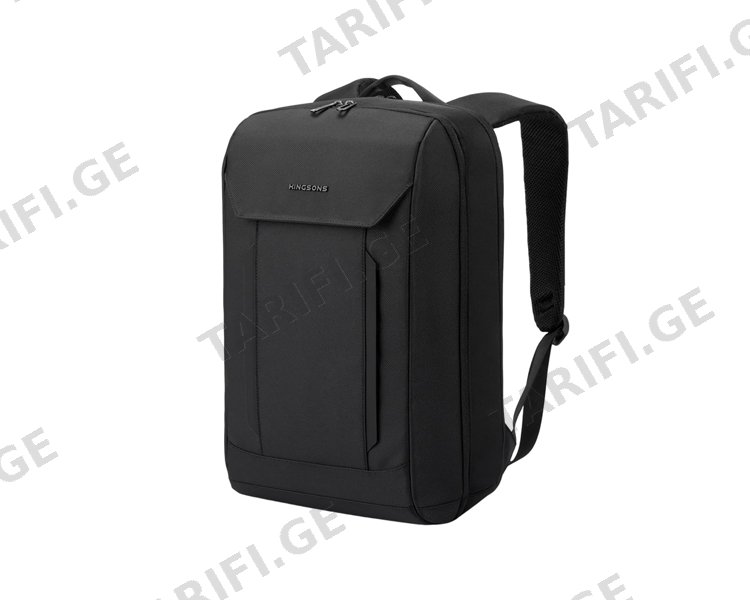 ზურგჩანთა Kingsons Waterproof Expandable Backpack 15.6" Black - KS25054