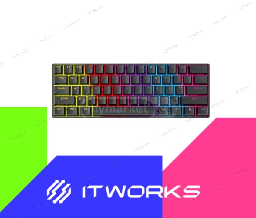 იყიდება Fantech ATOM61 MK211 Mechanical Keyboard with Red Sw