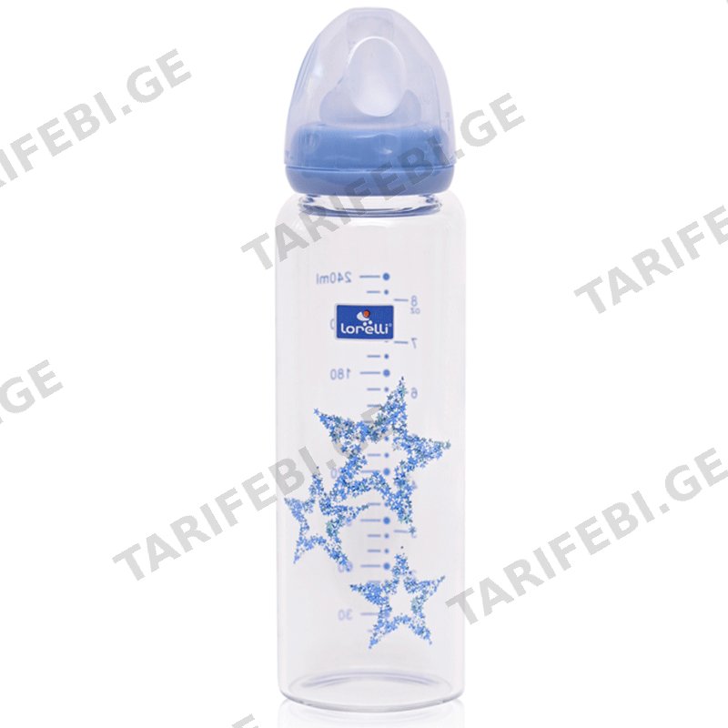 საბავშვო შუშის ბოთლი LORELLI 10200880004 (240 ML)