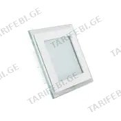 მინის ლედ პანელი ოთხკუთხედი (Square) 9w 6500K