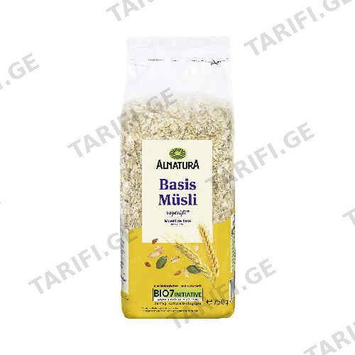 მიუსლი ორგანული /Alnatura/750გრ