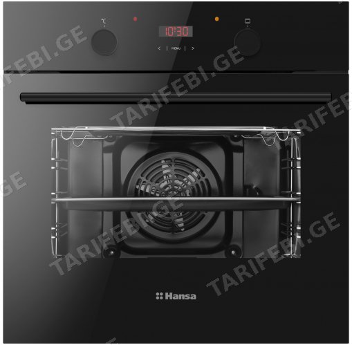 ჩასაშენებელი ელექტრო ღუმელი Hansa BOES68401, 2900W, 65L, Built-In Electric Oven, Black