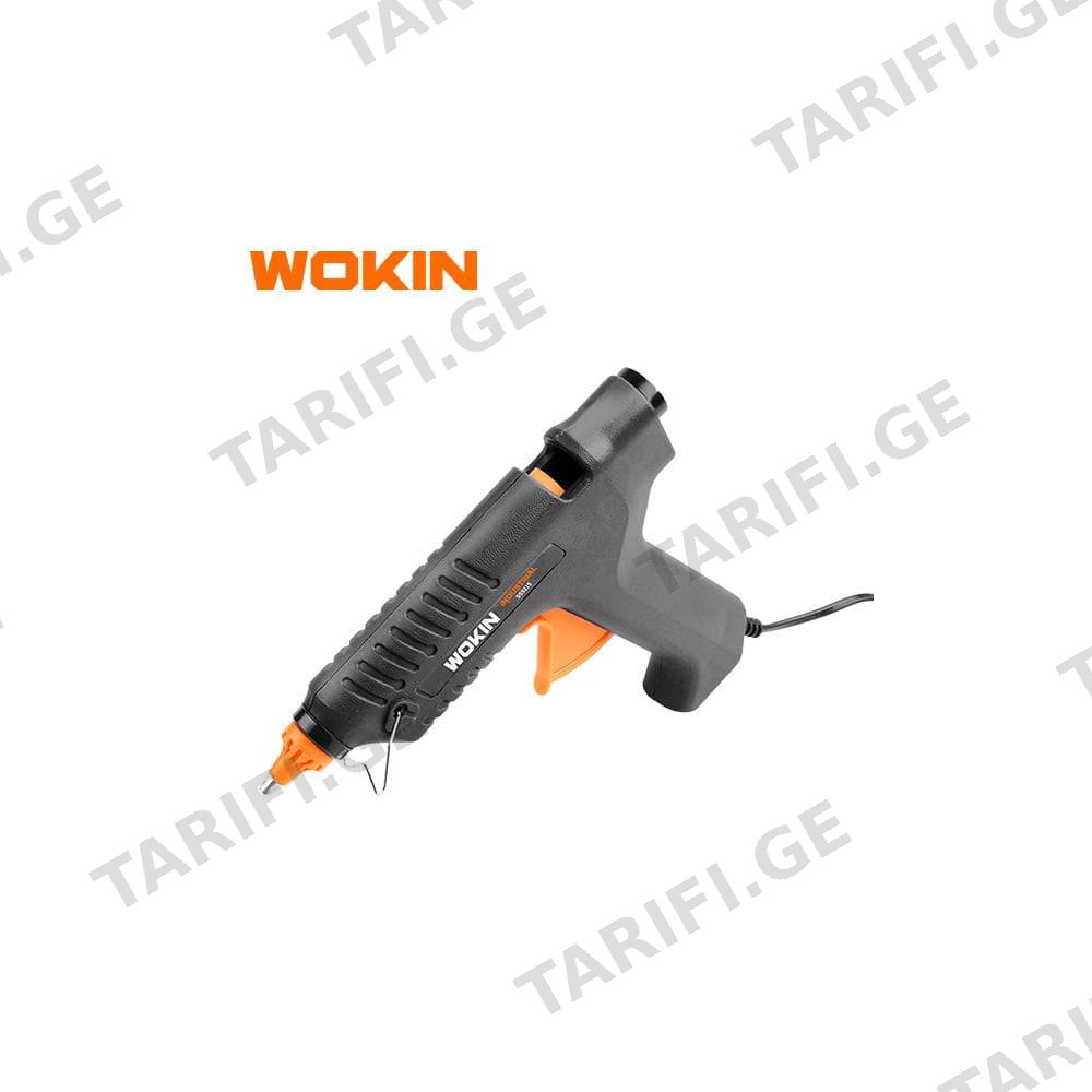 სილიკონის თოფი Wokin 555115, 15W(80W) Glue Gun, Black/Orange