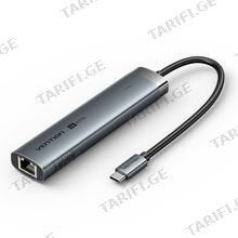 VENTION TGNHB USB-C to HDMI/USB 3.2 Gen 1 Type-C/USB 3.0*2/RJ45/PD Docking Station USB ჰაბი