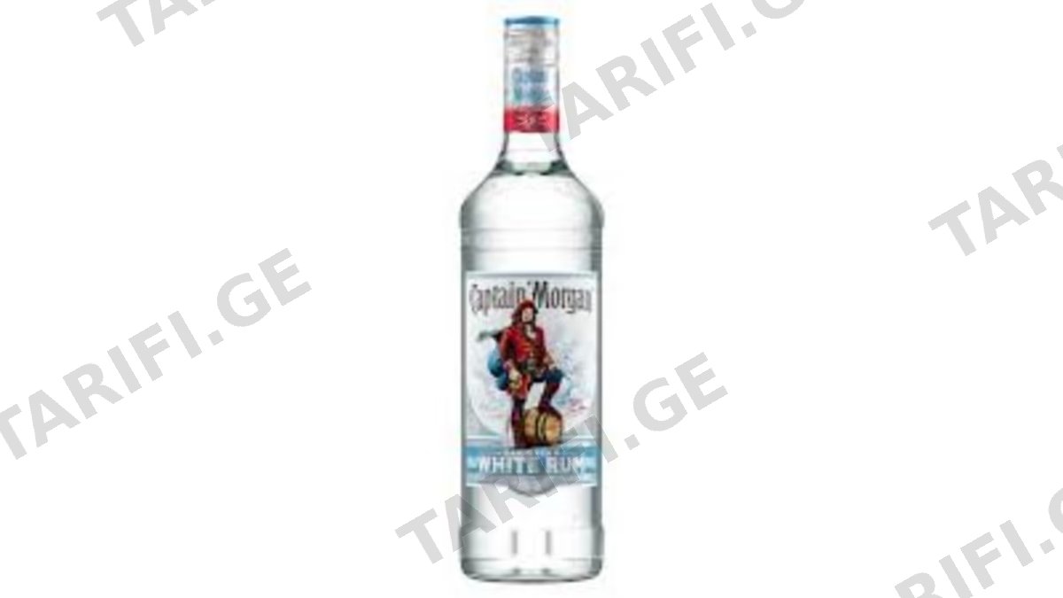Captain Morgan White 1 L 37,5 % - რომი კაპიტან მორგანი ვაითი