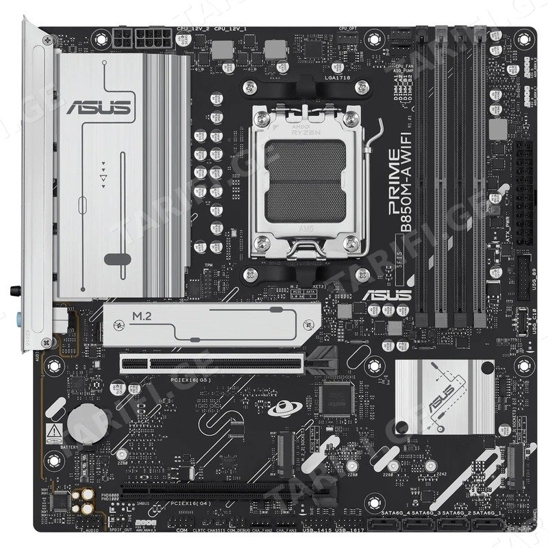 დედა დაფა ASUS PRIME B850M-A WIFI, AM5, DDR5, 256GB