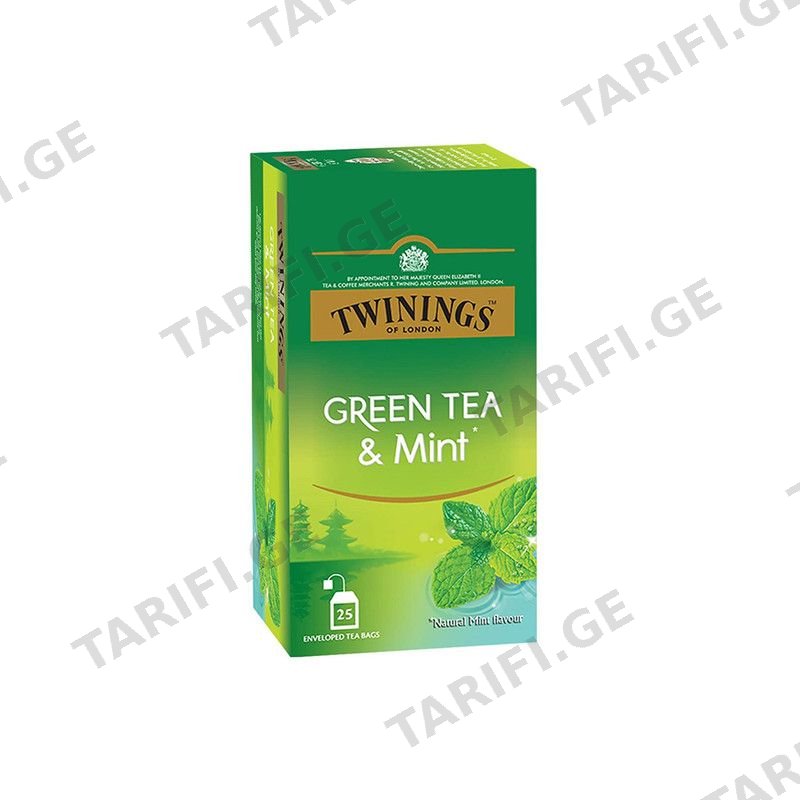 TWININGS ჩაი მწვანე პიტნით-25ც70177173203/70177173203