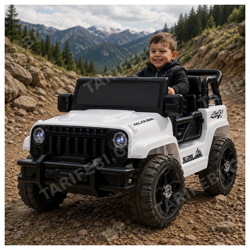 საბავშვო ელექტრო მანქანა JEEP DTM-898-W 4 ძრავით 12V EVA საბურავებით