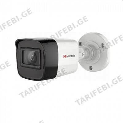 კამერა,Hiwatch, DS-T200A(B)2.8mm,HDTVI,2mp,Bullet,Fix,IR30m,Mic,