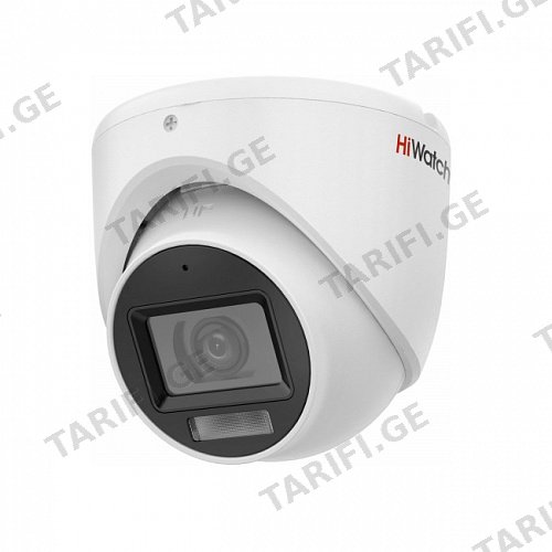კამერა,Hiwatch, DS-T503A(B) 2.8mm,HDTVI,5mp,Turret,Fix,IR30m,Mic,