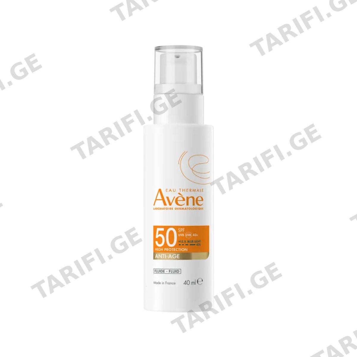 მზისგან დამცავი ფლუიდი Anti-Age SPF 50 6300 ავენი - Avene