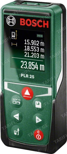 ლაზერული მანძილის საზომი Bosch PLR 25 (0603672520)