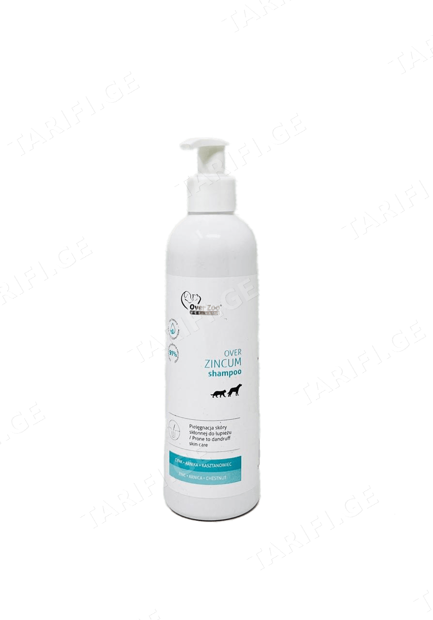თუთიის შამპუნი Over Zoo 250ml