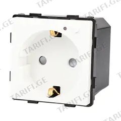 როზეტი ჩარჩოს გარეშე Socket Elegant დამიწებით და შტორებით 16A Wireless Wi-Fi თეთრი