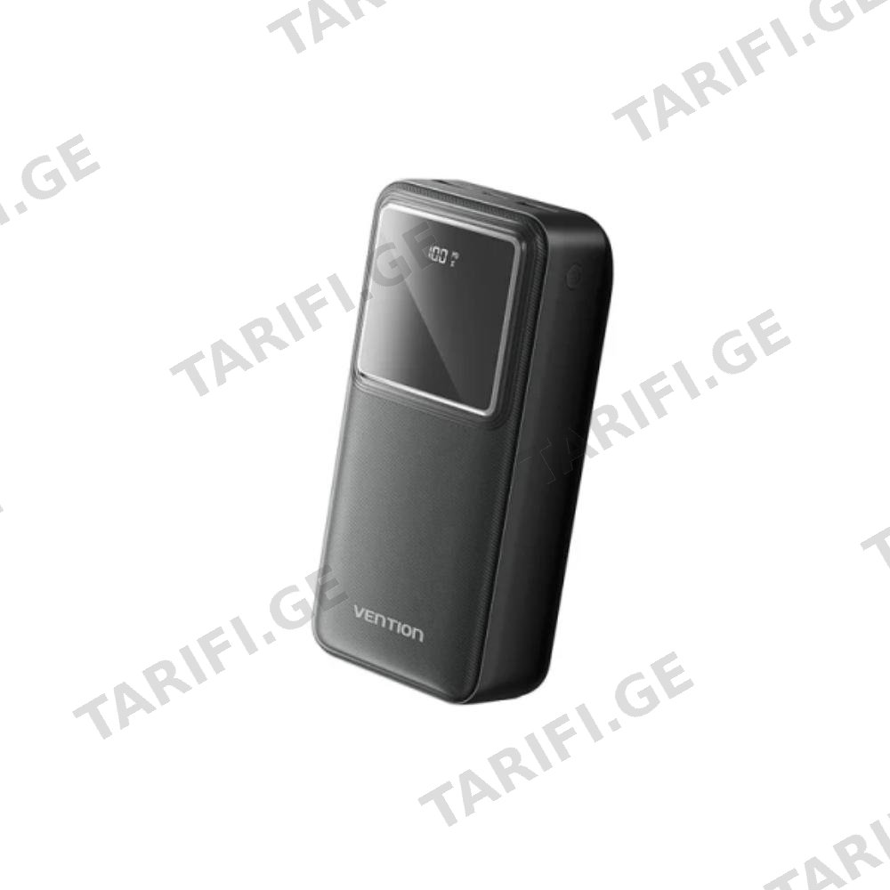 პოტრატული დამტენი Vention FHMB0 30.000mAh Power Bank 22.5W With LED Display Black