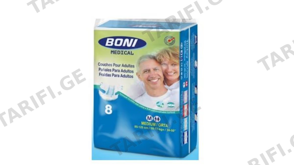 ბონი მწ.საფენი M 85x125სმ. N8 * 0180