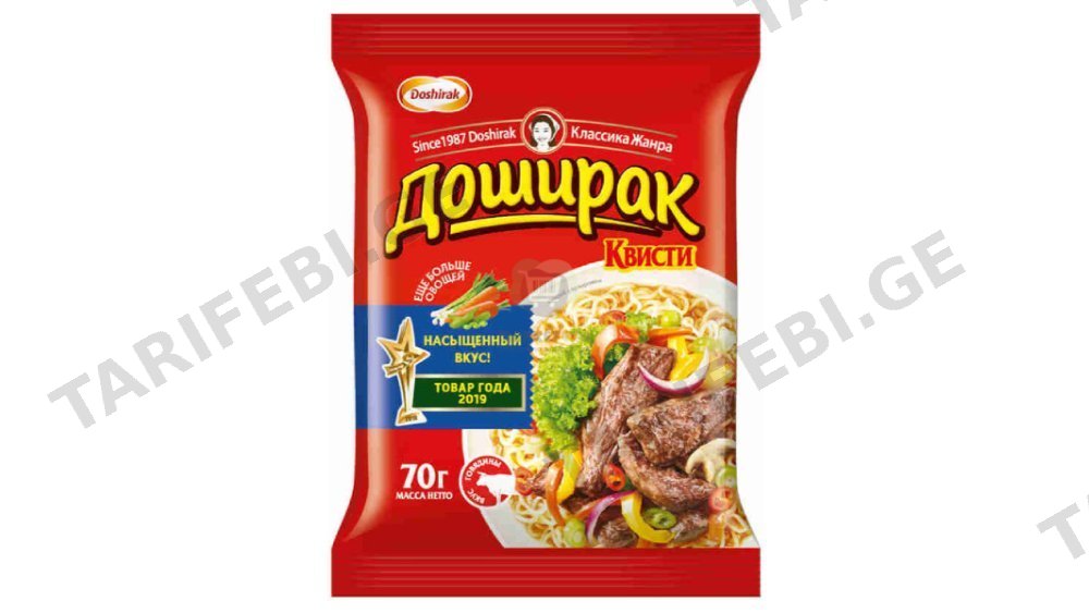 დოშირაკი ლაფშა ბრიკეტი საქონელი 70გრ