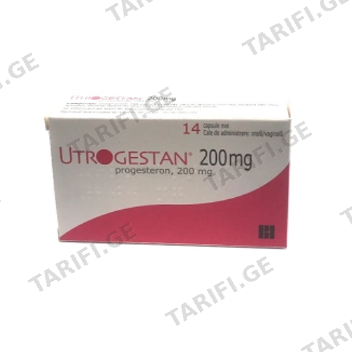 უტროჟესტანი კაფსულა 200მგ #14 0 Utrogestan caps 200mg #14