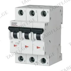 მოდულური ავტომატური ამომრთველი Mitsubishi Electric 3P C25 10kA 719761