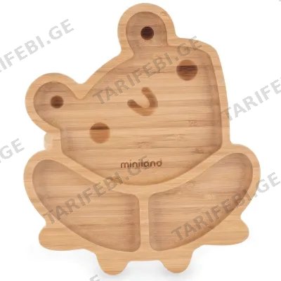 ბამბუკის საბავშვო თეფში MINILAND FROG BAMBOO DISH