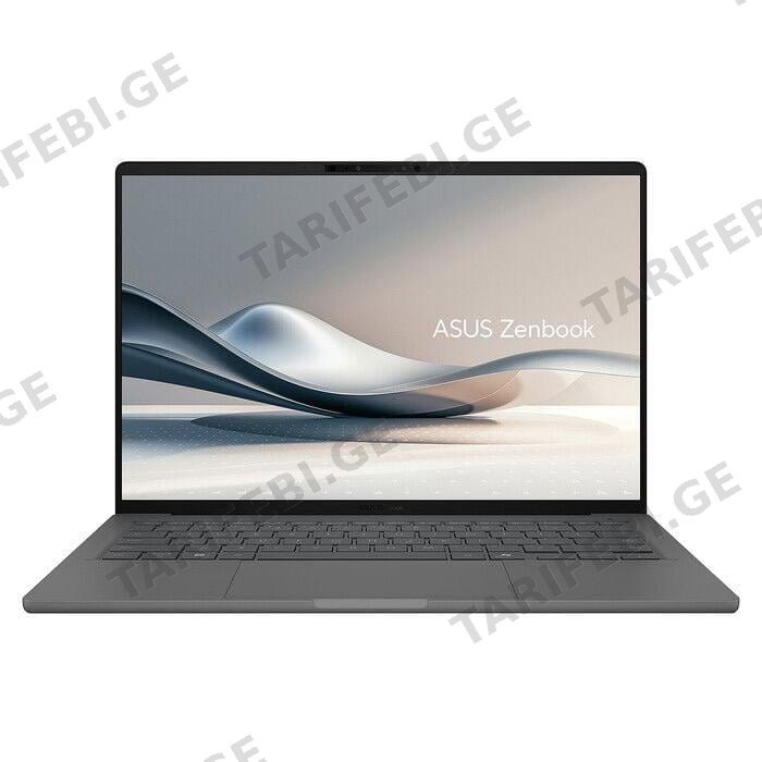 Asus  Zenbook A14  14'' WUXGA  OLED Snapdragon® X Elite X1E 78 100  3.4GHz  32GB 1TB SSD Adreno iGPU  WIN 11 HOME  GREY