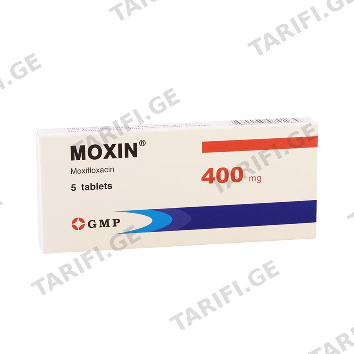 მოქსინი - Moxin 400მგ 5 ტაბლეტი