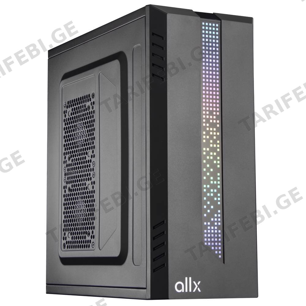 ქეისი ALLX AX-B1740, Computer Case, Micro-ATX, ATX, USBx2, AUDIO, Black
