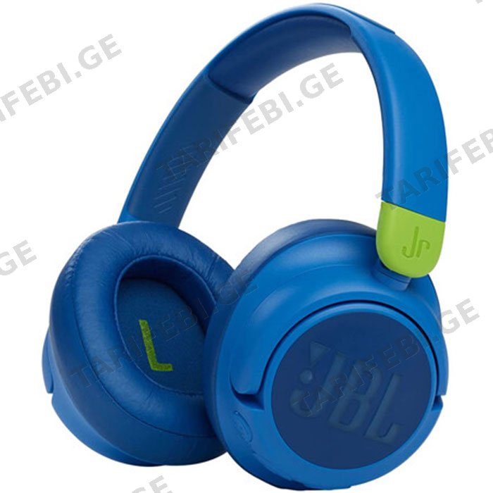 ყურსასმენი JBL JR460 NC BT WIRELESS ON-EAR HEADPHONES BLUE